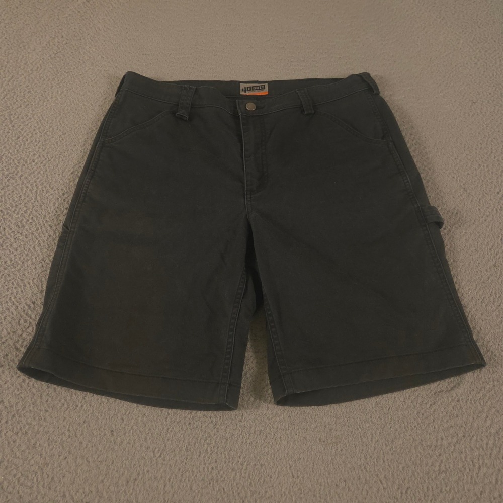 40 Grit Shorts Womens 14 Flex Twill Utility Carpenter Hammer Loop Pockets Duluth